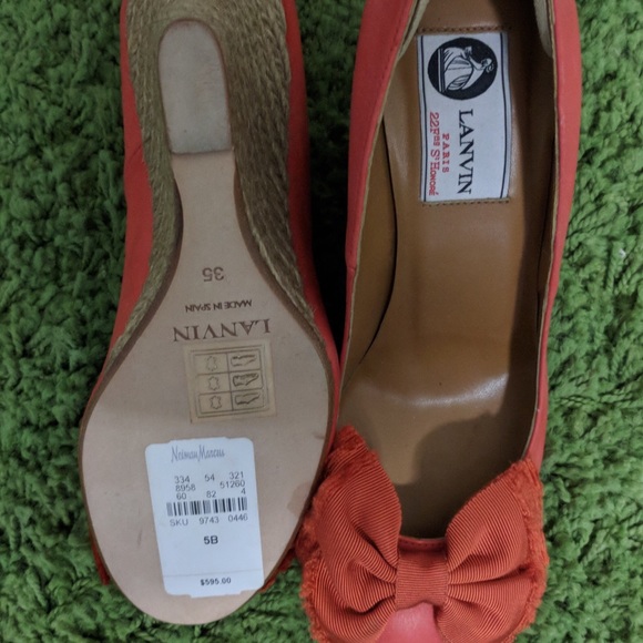 Lanvin Wedge Women Lanvin Coral Wedge